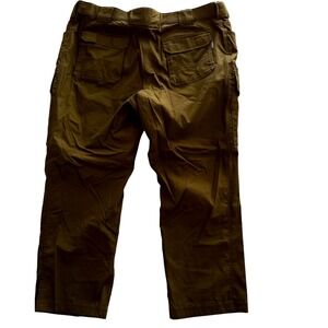 Duluth Trading Co Flex Dry Cargo Pants Mens 46x30 Relaxed Fit Olive Green